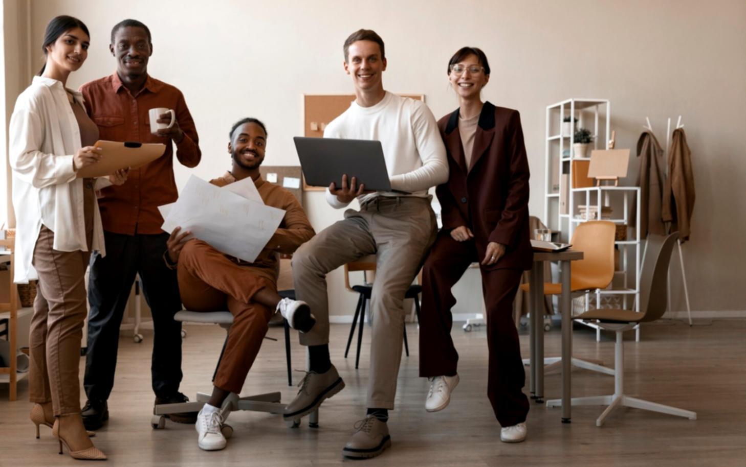 Flexible learning environment showing various study formats and schedules