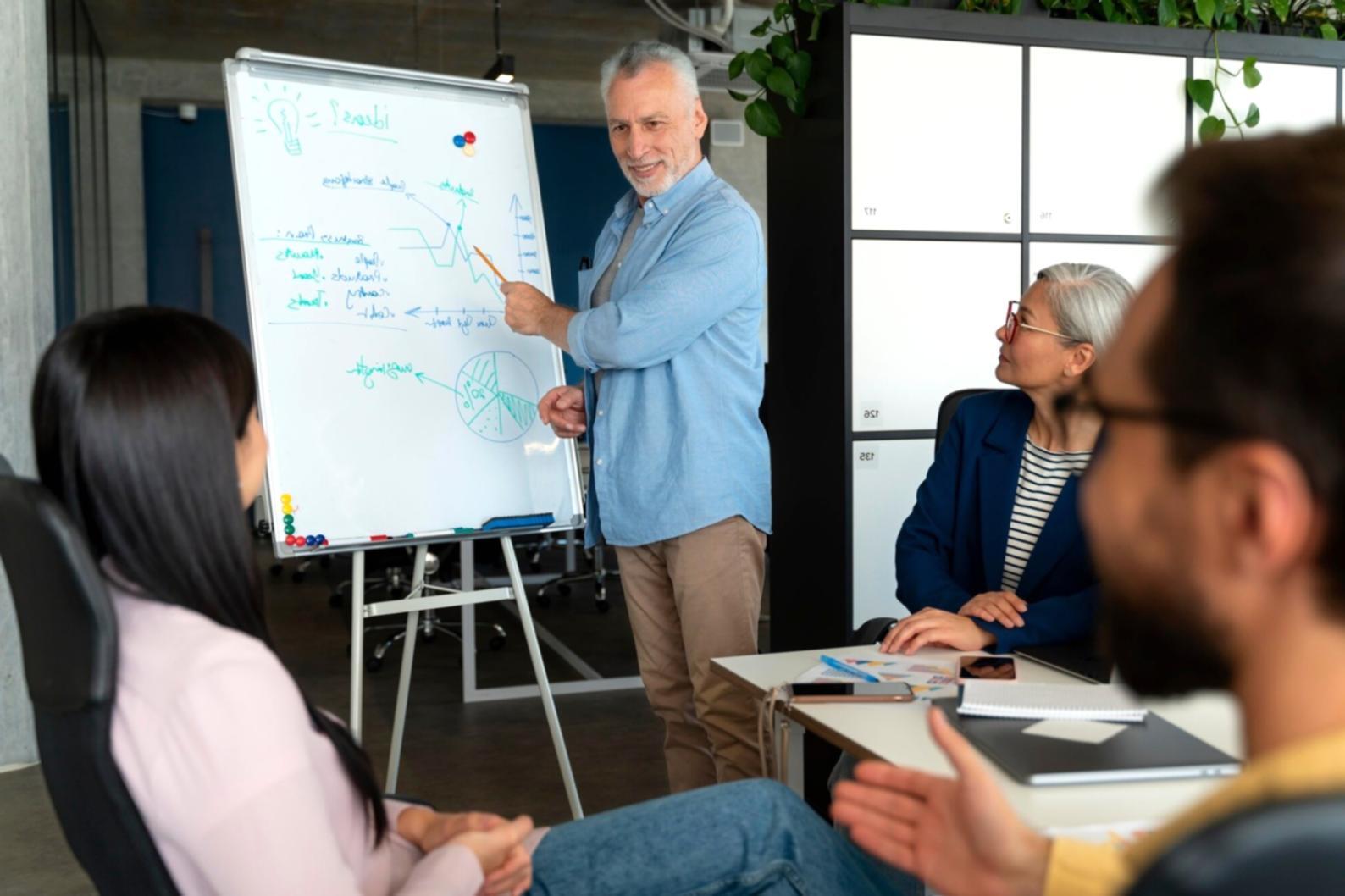 Professional business strategy session